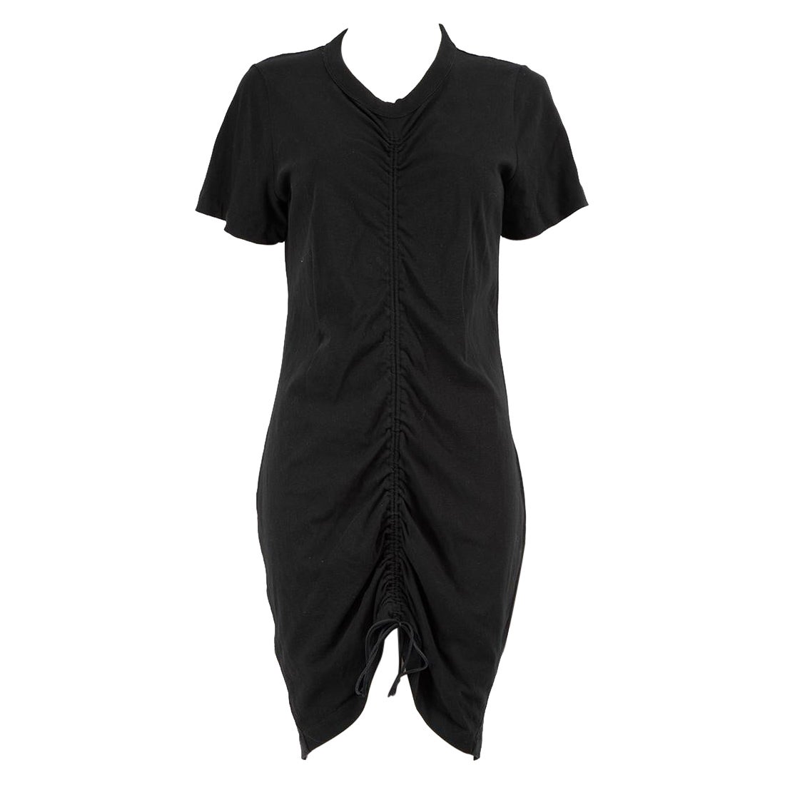 Alexander Wang Black Ruched Mini Dress Size M For Sale