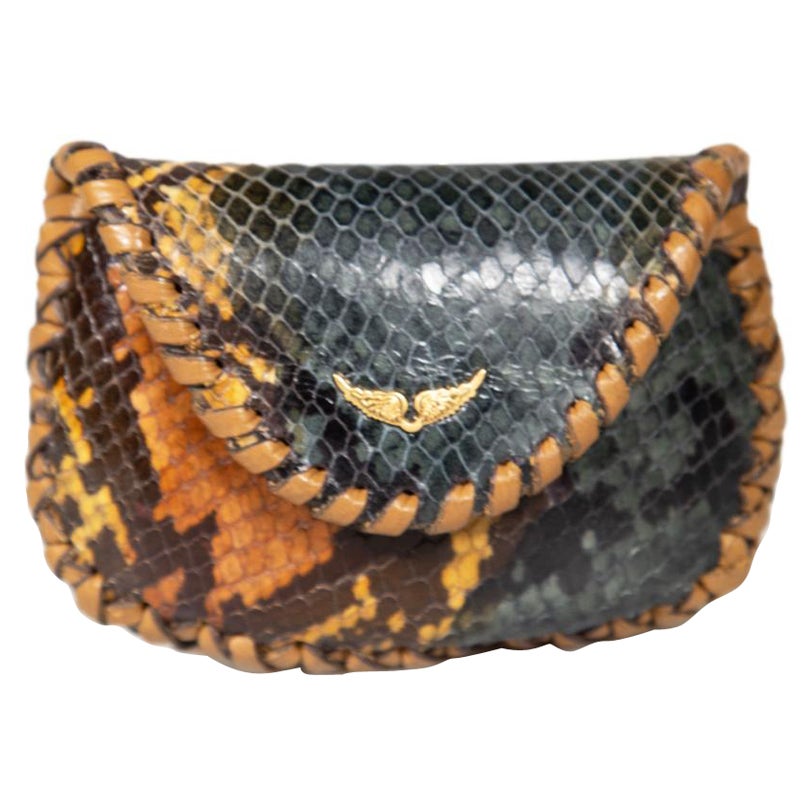 Zadig & Voltaire Snakeskin Coin Purse For Sale