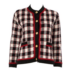 Chaqueta de punto de lana a cuadros Gucci Talla S