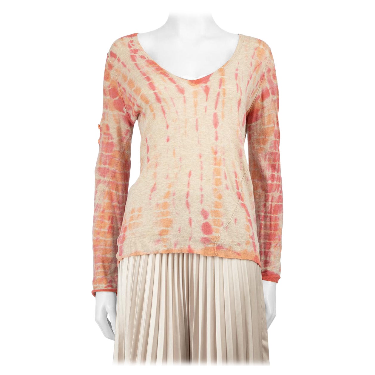 Zadig & Voltaire Tie Dye Pattern Long Sleeve Top Size XS For Sale