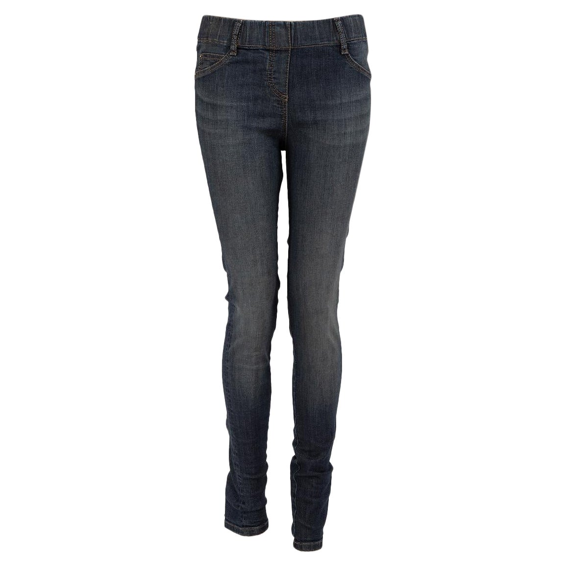 Brunello Cucinelli Blaue Mid Rise Skinny Jeans Größe M im Angebot