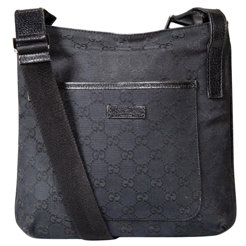 Gucci Black Supreme GG Crossbody Bag For Sale