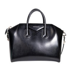 Givenchy Black Leather Medium Antigona Handbag