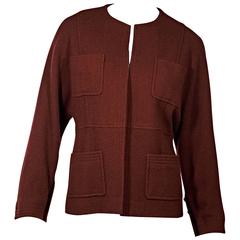 Red Vintage Chanel Jacket 5