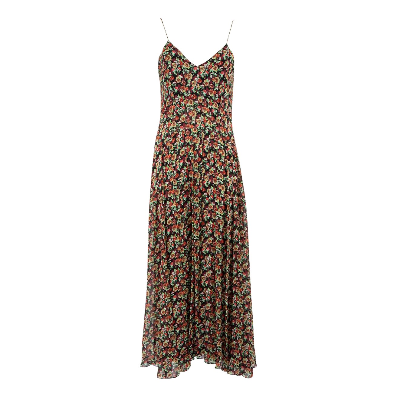 Victoria Beckham Floral Print Silk Cami Dress Size M For Sale