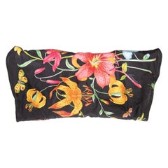 Used Gucci Floral Print Triangle Scarf
