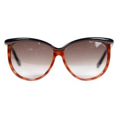 Schwarze Havana Josephine-Sonnenbrille von Tom Ford