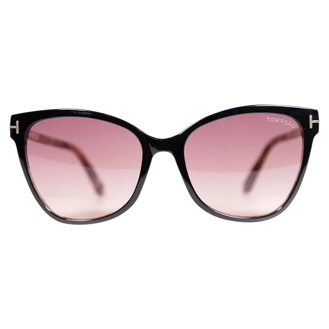 Tom Ford - Lunettes de soleil yeux de chat rose dégradé Ani en vente