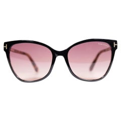 Tom Ford - Lunettes de soleil yeux de chat rose dégradé Ani