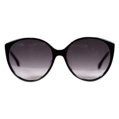 Fendi Black Gradient Smoke Cat Eye Sunglasses