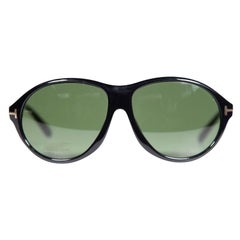 Grüne runde Tyler-Sonnenbrille von Tom Ford