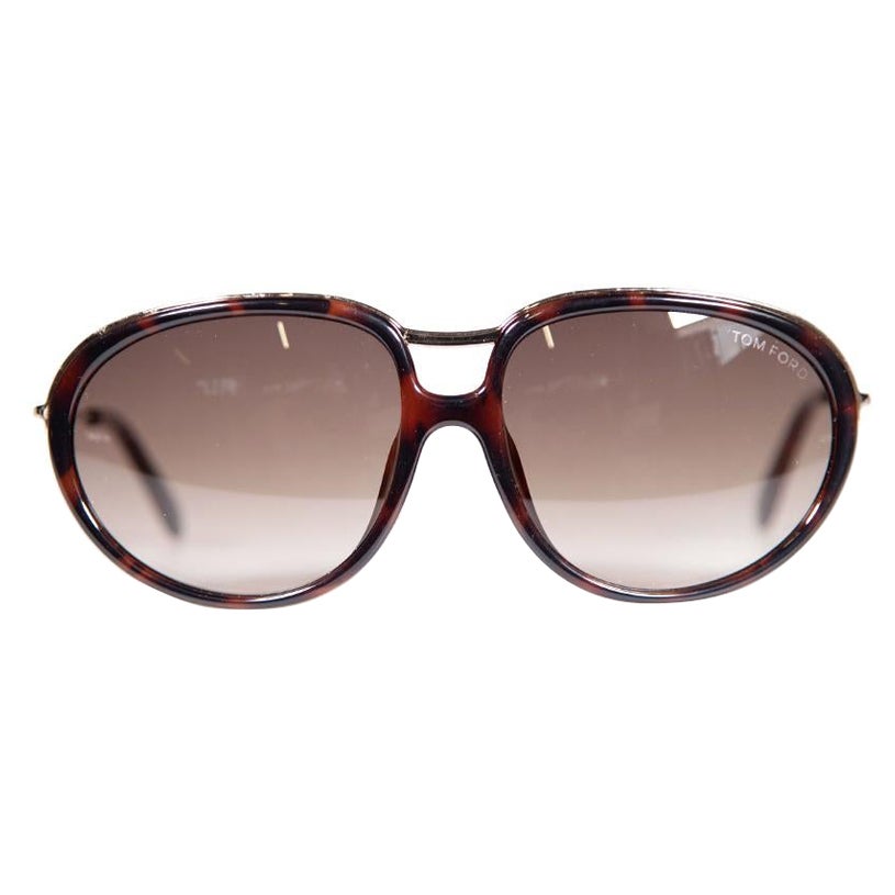 Tom Ford Dark Havana Gradient Sunglasses For Sale