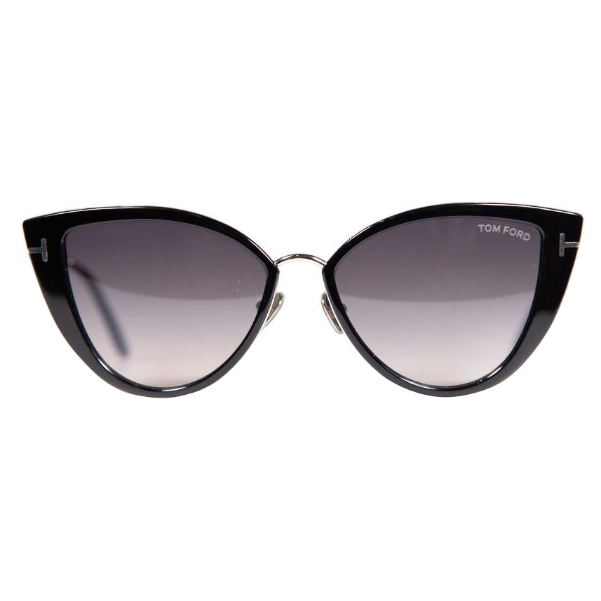 Tom Ford Glänzende Schwarze Anjelica-Sonnenbrille im Angebot