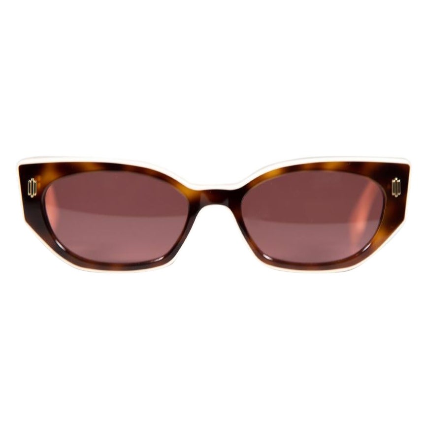 Fendi Blonde Havana Schildpatt-Sonnenbrille im Angebot