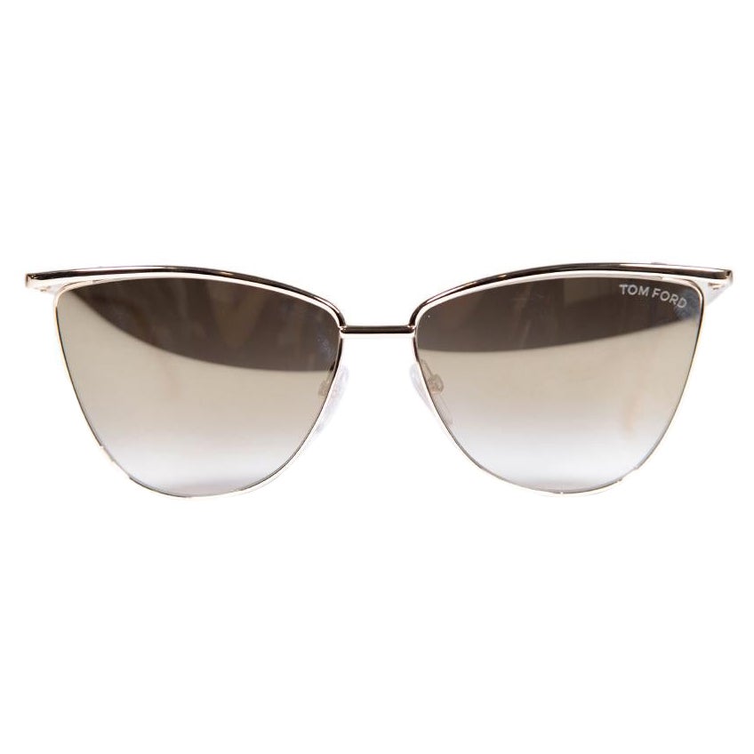 Tom Ford Shiny Rose Gold Veronica Sunglasses For Sale