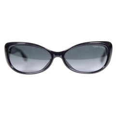 Tom Ford Glänzende schwarze Sebastian-Sonnenbrille