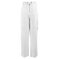 Sea New York White Denim Straight Leg Trousers Size XL