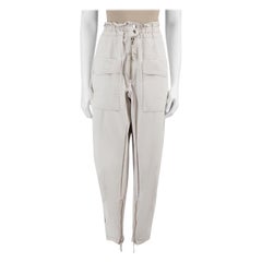 Isabel Marant Isabel Marant Isabel Marant Etoile Grau Elastic Waist spitz zulaufende Hose Größe L