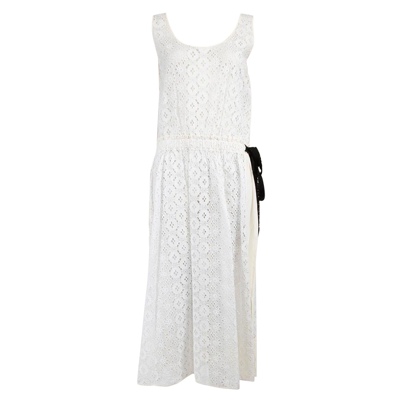 N°21 White Lace Midi Dress Size XL For Sale