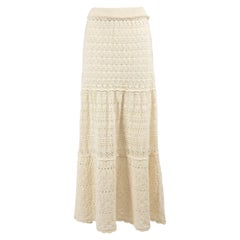 ba&sh Ecru Josh Knit Maxi Skirt Size M