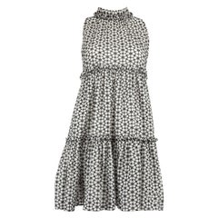 Lisa Marie Fernandez Black & White Floral Mini Dress Size XXS