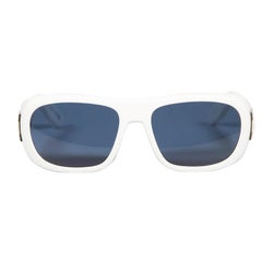 Lunettes de soleil carrées Dior White Lady 9522 S1I