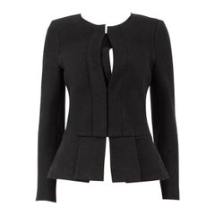 Isabel Marant Black Merino Wool Fitted Jacket Size S