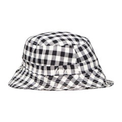 Tara Jarmon Gingham Pattern Bucket Hat