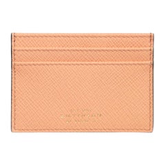 Smythson Salmon Pink Leather Cardholder