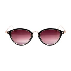 Taylor Morris Black Frame Purple Lens Sunglasses