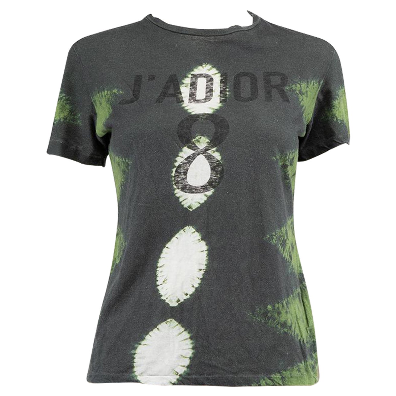 Dior Green Tie Dye J'Adior T-Shirt Size XS For Sale