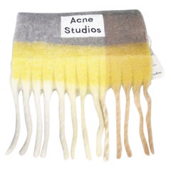 Acne Studios Wollstrick-Schal mit gebürstetem Schal