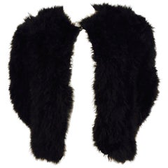 Sonia Rykiel black marabou feather jacket, 1970s