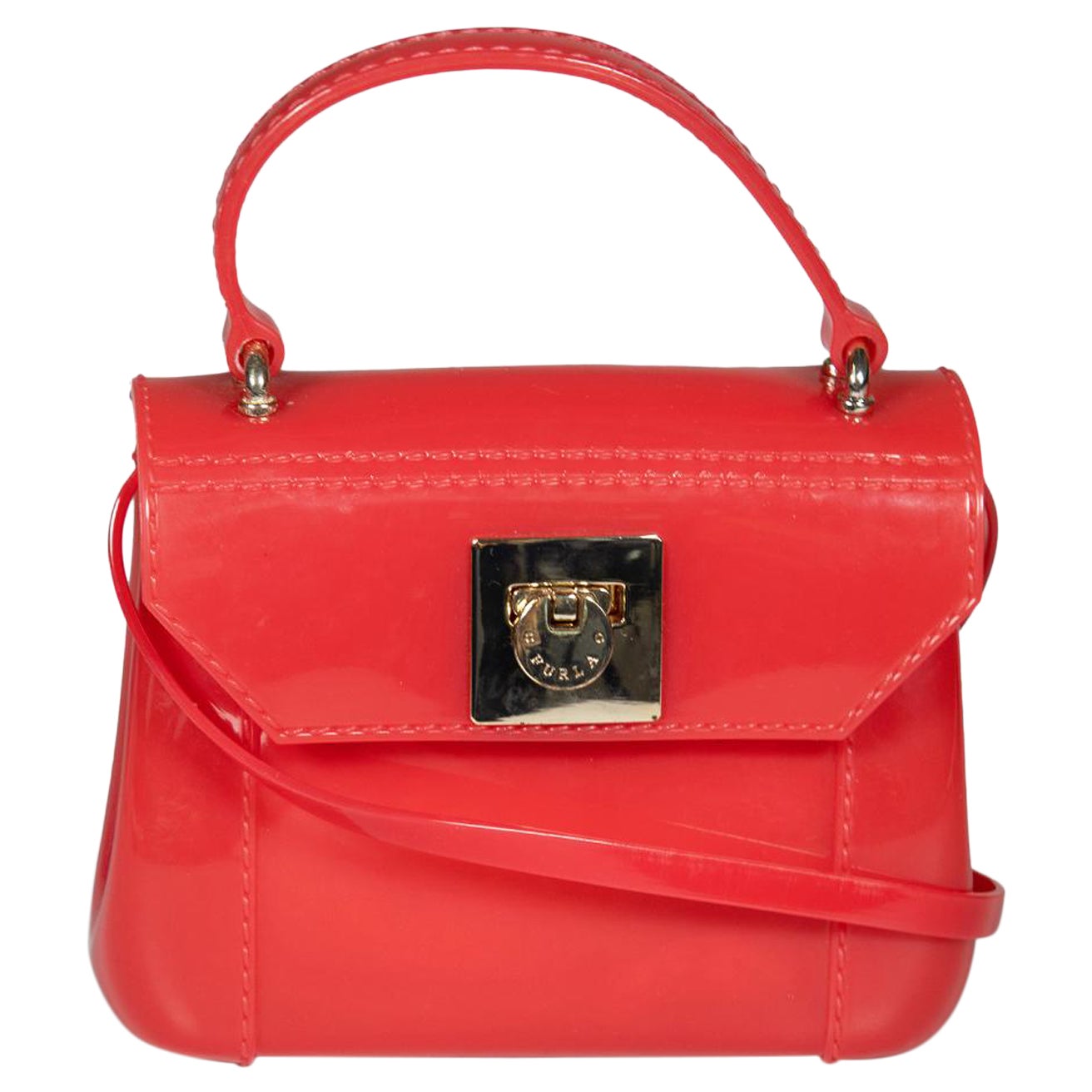 Furla Red Candy Bon Bon Mini Crossbody Bag For Sale