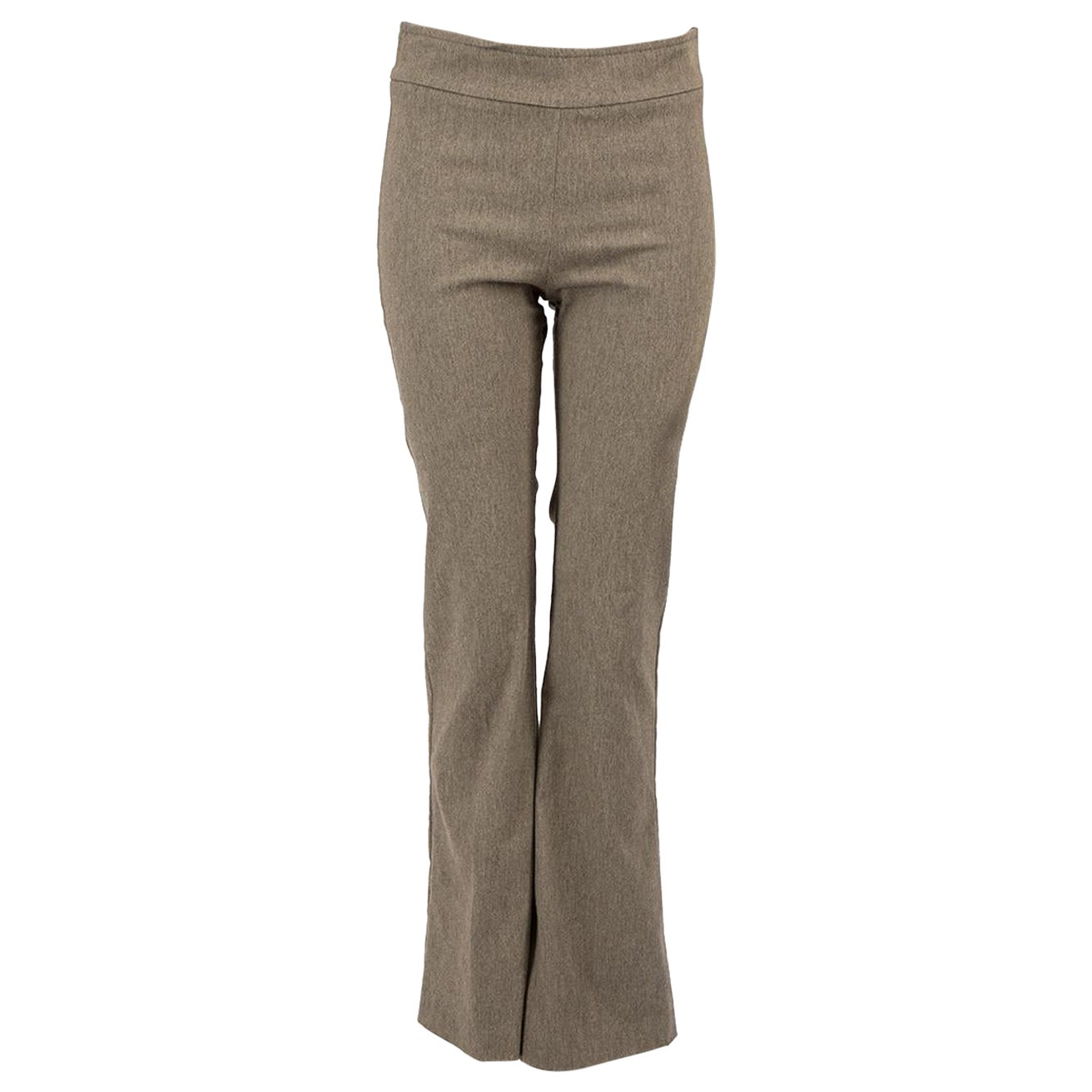 Divine Cashmere Grey Straight Leg Tailored Trousers Size XS For Sale