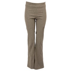 Divine Pantalon tailleur droit gris en cachemire taille XS