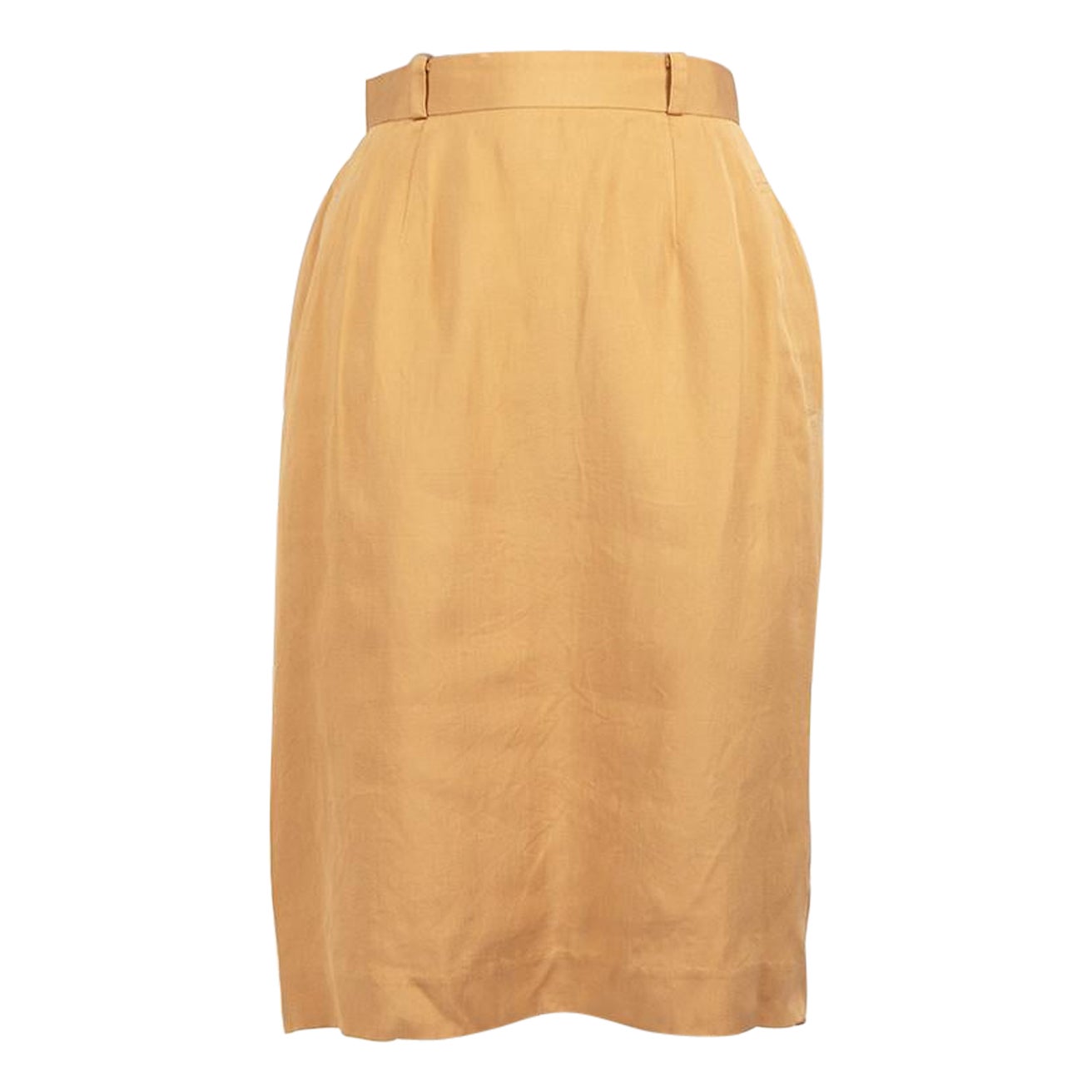 Dior Christian Dior Sports Beige Silk Pocket Detail Skirt Size M For Sale