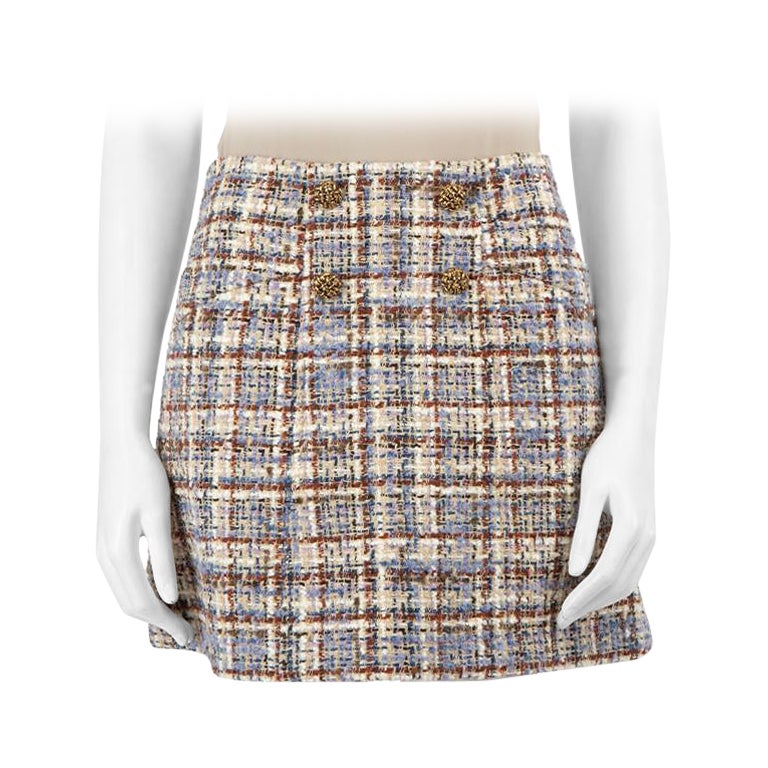 ba&sh Tartan A-Line Mini Skirt Size XS For Sale