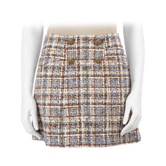 ba&sh Tartan A-Line Mini Skirt Size XS