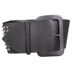 Used Acne Studios Black Large Studded Belt