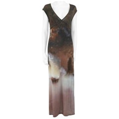 Robe longue Maddi Paloma en laine imprimée tie-dye taille L