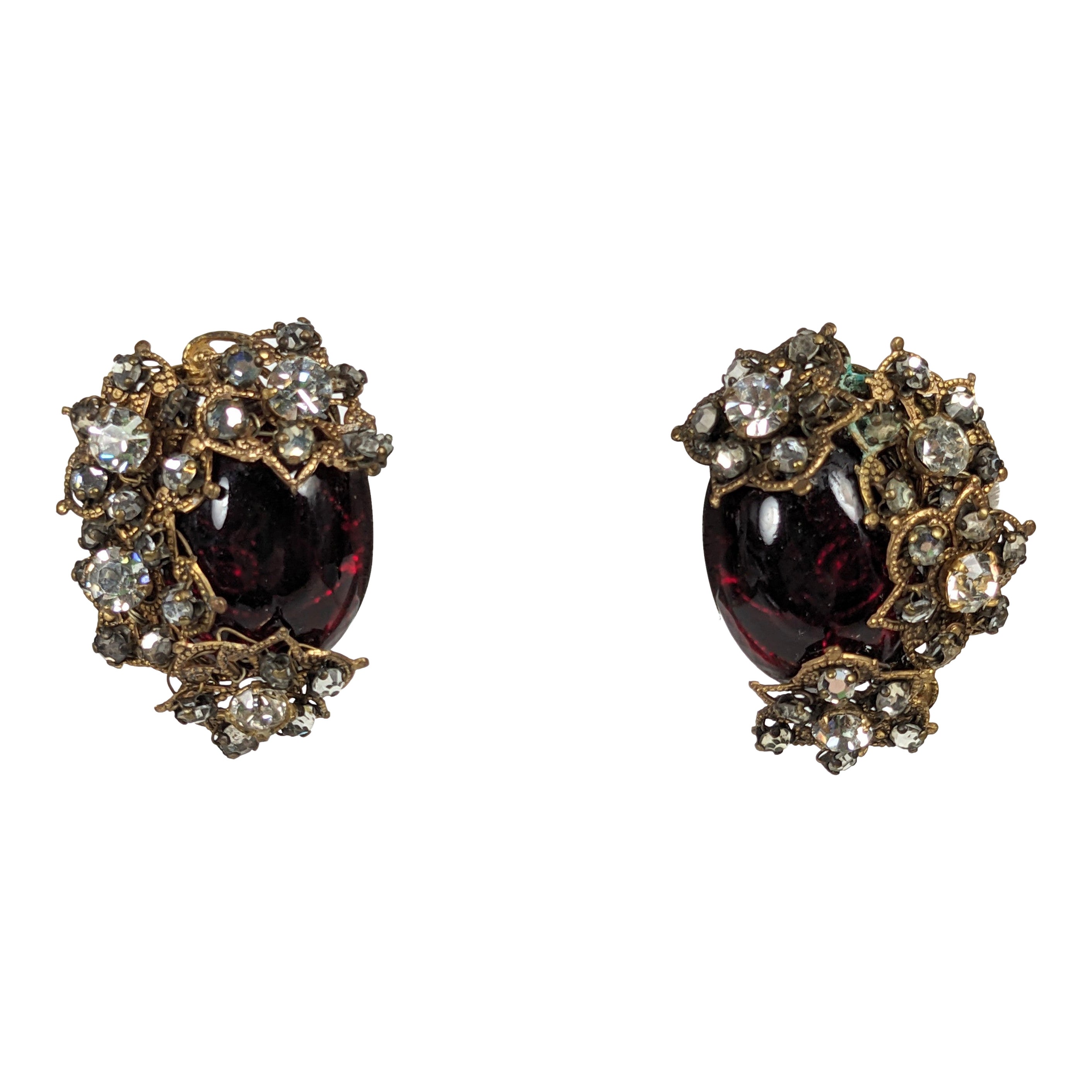 Miriam Haskell Clip-on Earrings