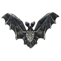 Antique Extraordinary 19th Century Paste Bat Buckle, Museum Exhibited