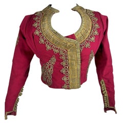 Antique An Turkish wool felt jacket with gold trimmings - Ottoman Empire Circa 1850-1890