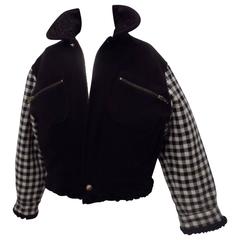 Gianni Versace pied de poule black jacket 7