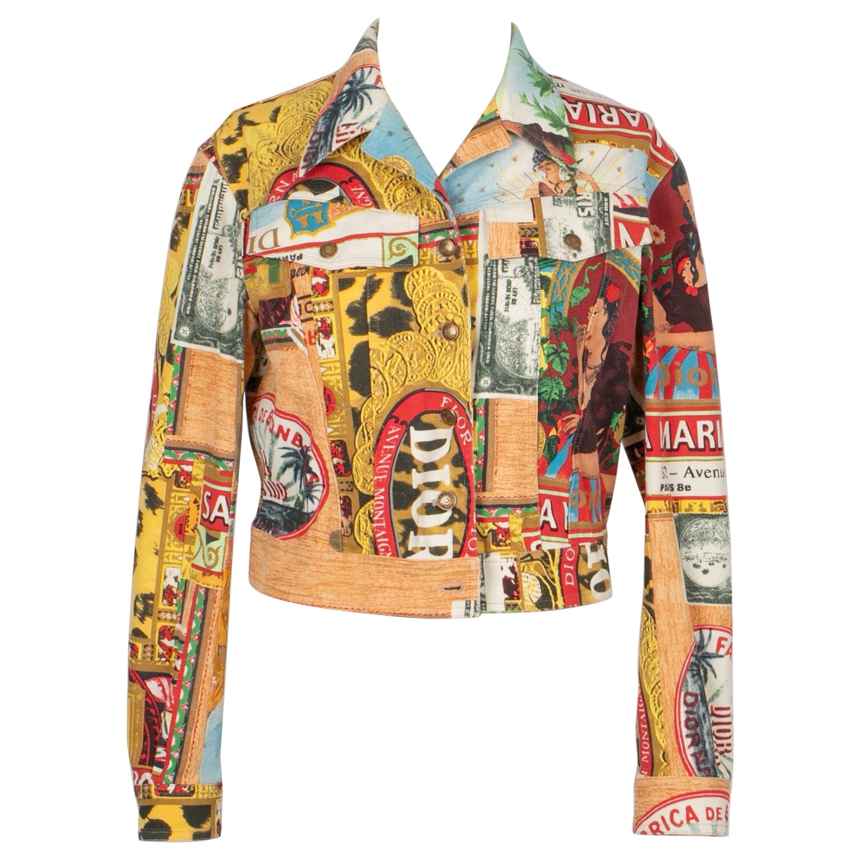 Dior Printed Cotton Jacket, 2002 For Sale