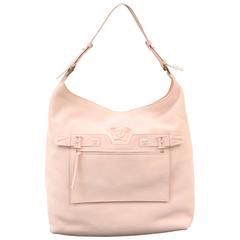New VERSACE PALAZZO OVERSIZED SHOULDER BAG IN POWDER PINK DEER LEATHER 2