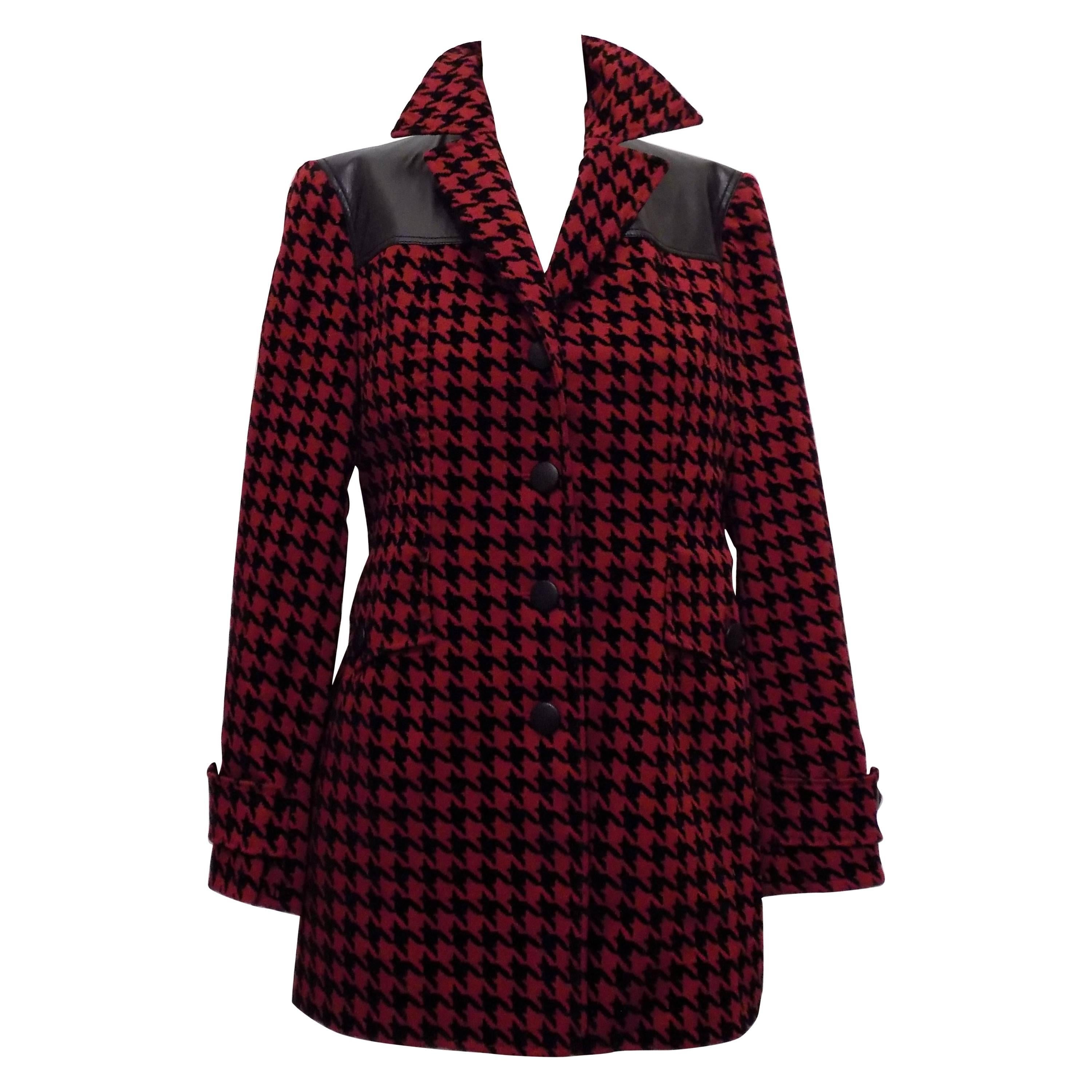 Moschino Couture Pied de poule Jacket For Sale