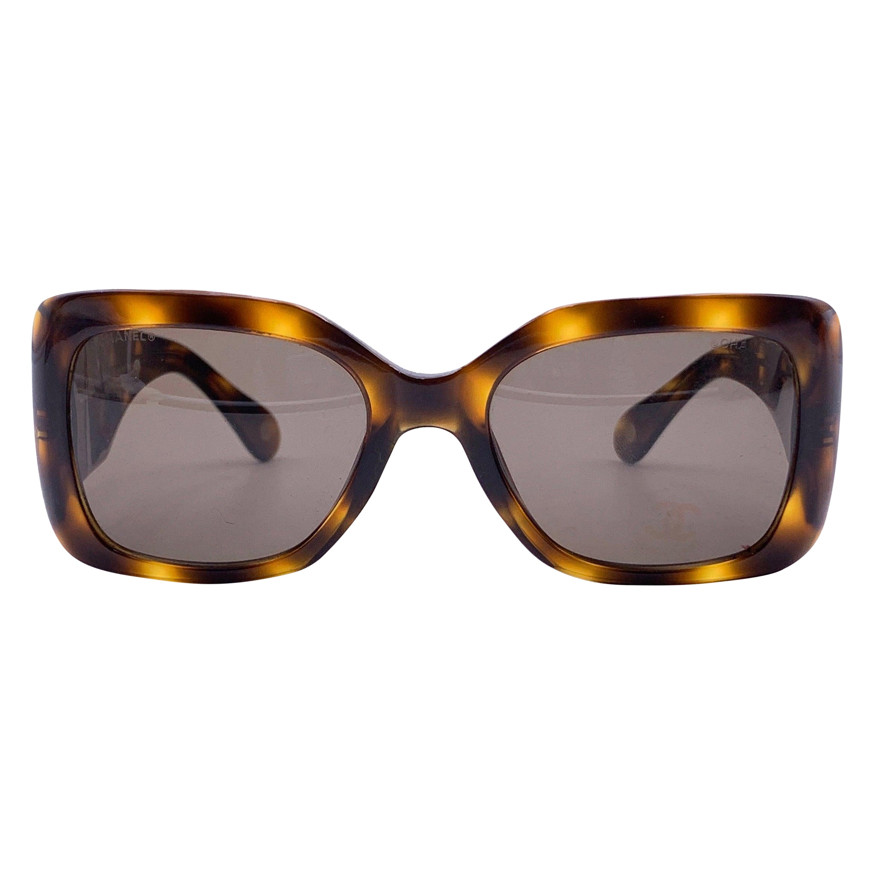 Chanel Brown Acetat 5019 Damen Sonnenbrille 53/19 135mm im Angebot