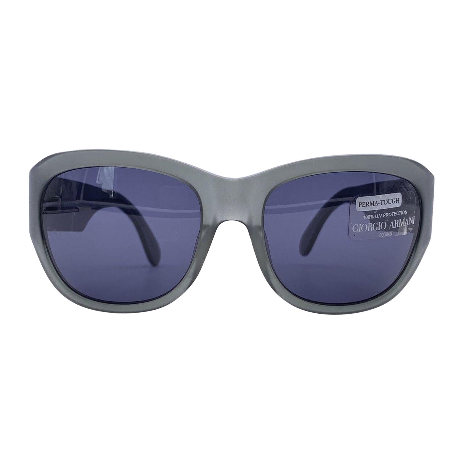 Giorgio Armani Vintage Grey Perma Tough Sunglasses 842 125 mm For Sale